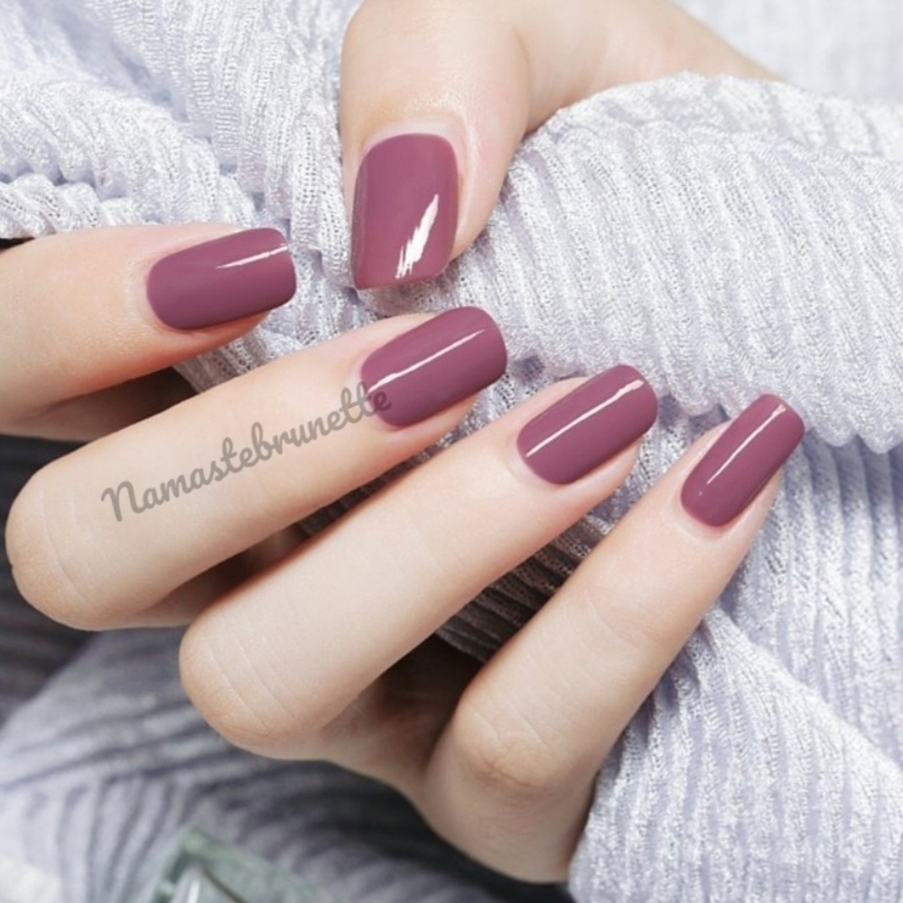 2/$16 Burgundy Pink Press On Nails